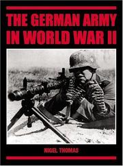 Cover of: The German Army in World War II