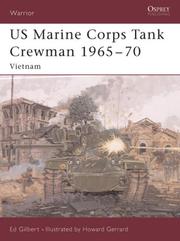 Cover of: US Marine Corps Tank Crewman 1965-70 by Oscar Gilbert