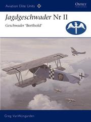 Cover of: Jagdgeschwader Nr II Geschwader 'Berthold' by Greg Vanwyngarden