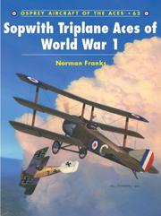 Cover of: Sopwith Triplane Aces of World War 1 (Aircraft of the Aces) by Norman Franks