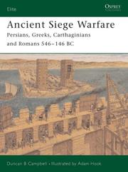 Cover of: Ancient Siege Warfare: "Persians, Greeks, Carthaginians and Romans 546-146 BC"