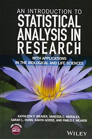 Cover of: An Introduction to Statistical Analysis in Research