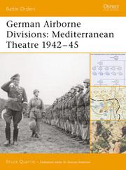 Cover of: German Airborne Divisions: Mediterranean Theatre 1942-45 (Battle Orders)