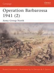 Cover of: Operation Barbarossa 1941 (2): Army Group North (Campaign) by Robert Kirchubel