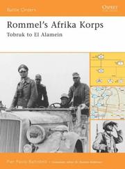 Cover of: Rommel's Afrika Korps: Tobruk to El Alamein