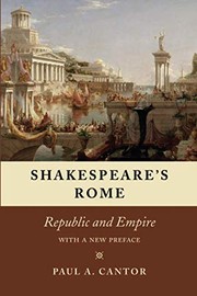 Shakespeare's Rome by Paul A. Cantor