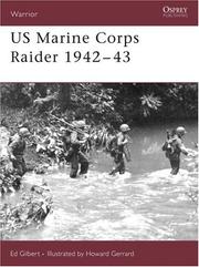 Cover of: US Marine Corps Raider 1942-43 (Warrior) | Ed Gilbert