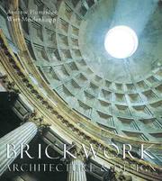 Cover of: Brickwork: architecture and design