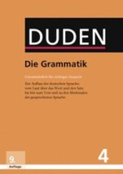 Cover of: Der Duden in 12 Banden: 4 - Die Grammatik