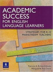 Cover of: Academic Success for English Language Learners: Strategies for K-12 Mainstream Teachers