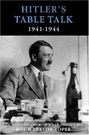 Cover of: Hitler's Table Talk by Adolf Hitler, Martin Bormann