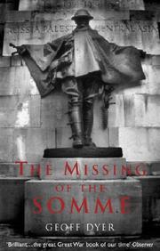 Cover of: The missing of the Somme by Geoff Dyer