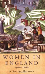 Cover of: Women In England, 1500-1760 (Women in History)