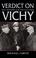 Cover of: Verdict on Vichy