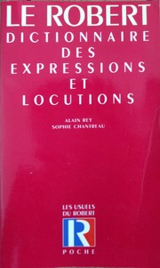 Cover of: Dictionnaire des expressions et locutions