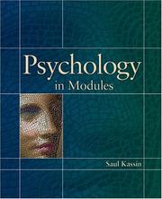 Cover of: Psychology in Modules by Saul Kassin
