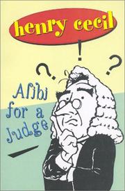 Cover of: Alibi for a Judge