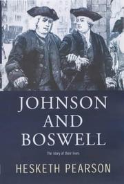 Johnson and Boswell by Hesketh Pearson