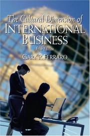 Cover of: Cultural Dimension of International Business, The (5th Edition)