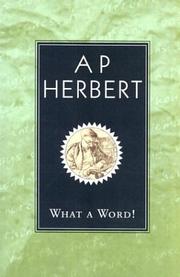 Cover of: What a Word