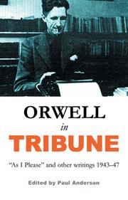 Cover of Orwell in Tribune