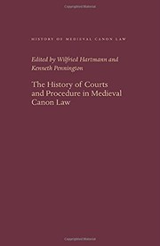 Cover of: The History of Courts and Procedure in Medieval Canon Law