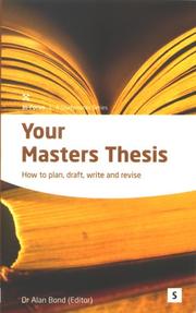 Cover of: Your Masters Thesis: Helping You to Achieve (In-Focus, Studymates)