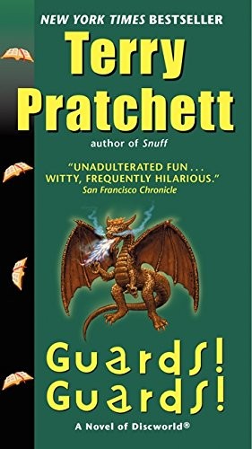 The book cover for Guards! Guards! (Discworld, #8; City Watch #1)