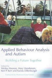 Cover of Applied behaviour analysis and autism