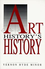 Cover of: Critical theory of art history by Vernon Hyde Minor