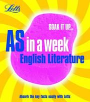 Cover of: English Literature (Revise AS in a Week)