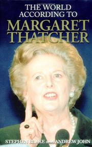 Cover of: The World According To Margaret Thatcher (The World According To...)