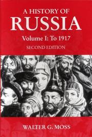 Cover of: A History of Russia, Vol. 1: To 1917 (Anthem Slavic and Russian Studies)