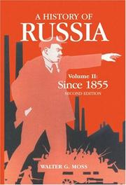 Cover of: A History of Russia: Volume 2: Since 1855 (Anthem Slavic and Russian Studies)