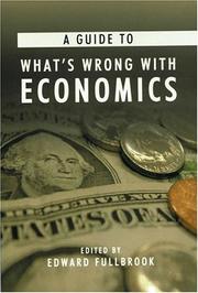 Cover of: A guide to what's wrong with economics