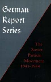 Cover of: Soviet Partisan Movement