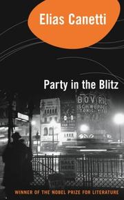 Cover of: Party in the Blitz by Elias Canetti