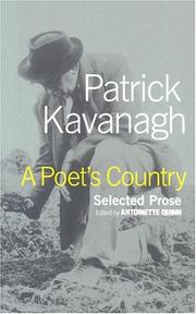 Cover of: A poet's country: selected prose