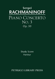 Cover of: Piano Concerto No.3, Op.30 by Sergei Rachmaninoff