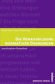 Cover of: Die Herausbildung Normativer Ordnungen