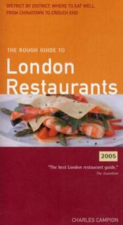Cover of: The Rough Guide to London Restaurants - 7th Annual Edition