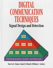 Cover of: Digital communication techniques: signal design and detection