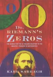 Cover of: Dr.Riemann's Zeros by Karl Sabbagh