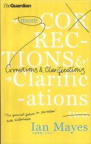 Cover of: Corrections & Clarifications 2002 by Ian Mayes