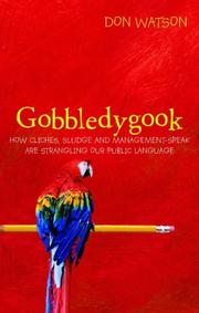 Cover of: Gobbledygook