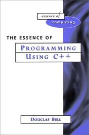 Cover of: Essence of programming using C++