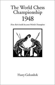 Cover of: The 'World Chess Championship 1948 (Hardinge Simpole Chess Classics)