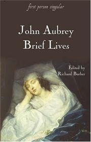 Cover of Brief lives