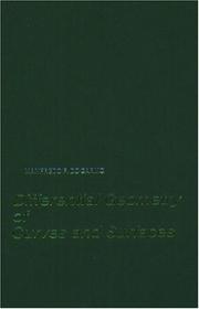 Cover of: Differential geometry of curves and surfaces by Manfredo Perdigão do Carmo