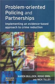 Cover of: Problem-oriented Policing and Partnerships by Karen Bullock, Rosie Erol, Nick Tilley